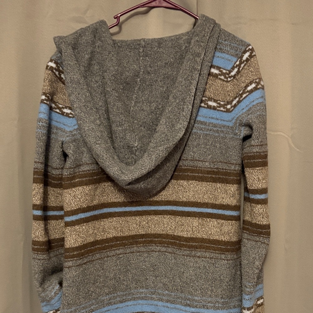 Toad&Co Women's Gray and Blue Striped Cardigan - Picture 6 of 6